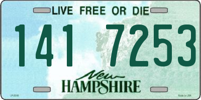NH license plate 1417253