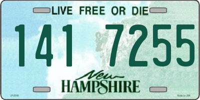 NH license plate 1417255