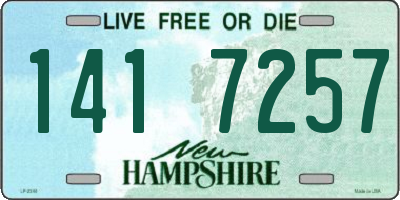 NH license plate 1417257
