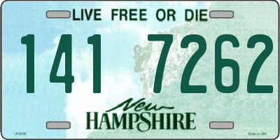 NH license plate 1417262