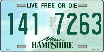 NH license plate 1417263