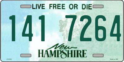NH license plate 1417264