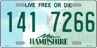 NH license plate 1417266