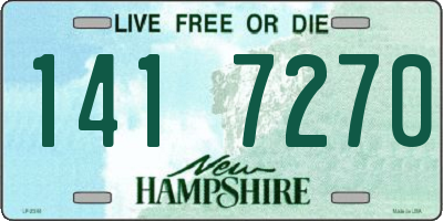 NH license plate 1417270