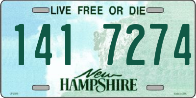 NH license plate 1417274