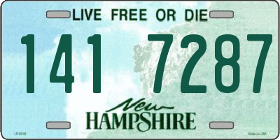 NH license plate 1417287