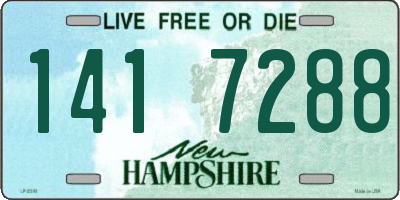 NH license plate 1417288