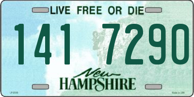 NH license plate 1417290