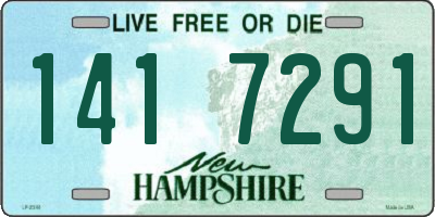 NH license plate 1417291