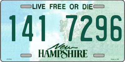 NH license plate 1417296