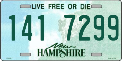 NH license plate 1417299