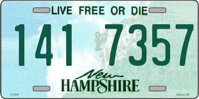 NH license plate 1417357