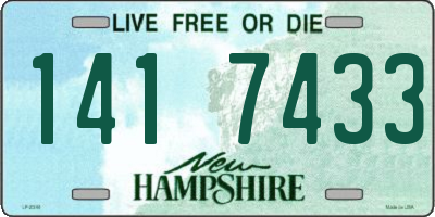 NH license plate 1417433