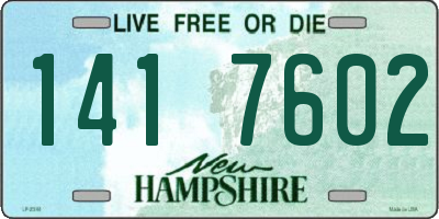 NH license plate 1417602