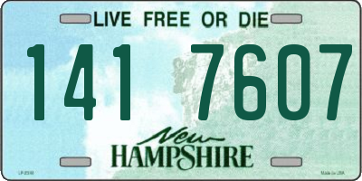 NH license plate 1417607