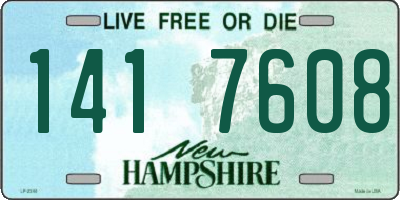 NH license plate 1417608