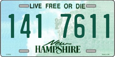 NH license plate 1417611