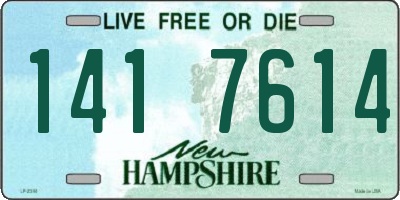 NH license plate 1417614