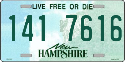 NH license plate 1417616