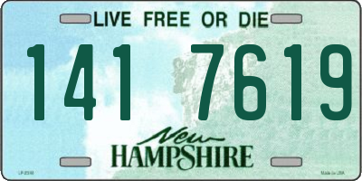NH license plate 1417619