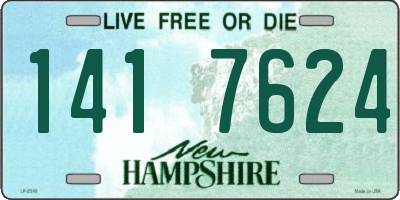 NH license plate 1417624