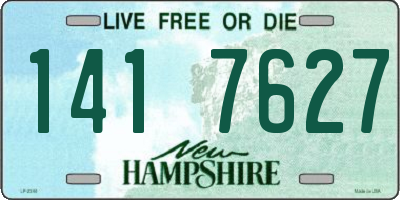 NH license plate 1417627