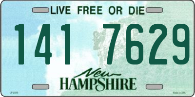 NH license plate 1417629