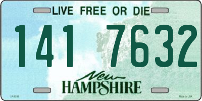 NH license plate 1417632