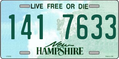NH license plate 1417633