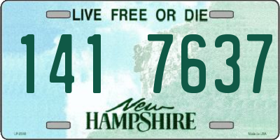 NH license plate 1417637