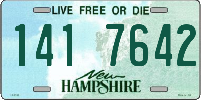 NH license plate 1417642