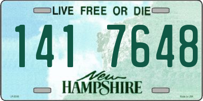 NH license plate 1417648