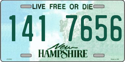 NH license plate 1417656