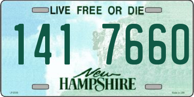 NH license plate 1417660