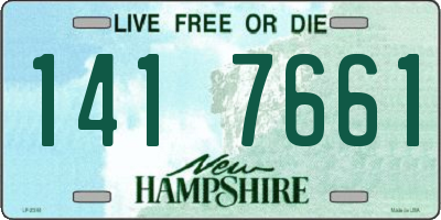 NH license plate 1417661