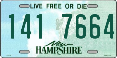 NH license plate 1417664