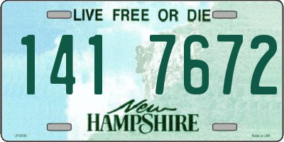 NH license plate 1417672