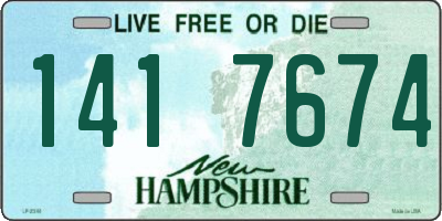 NH license plate 1417674