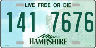 NH license plate 1417676