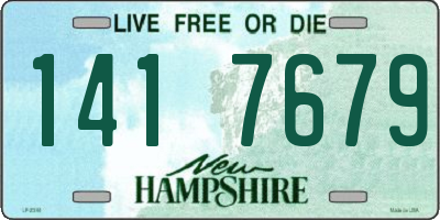 NH license plate 1417679