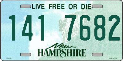 NH license plate 1417682