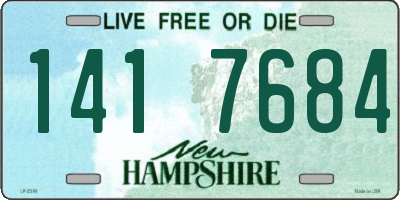 NH license plate 1417684