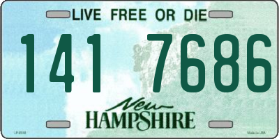 NH license plate 1417686
