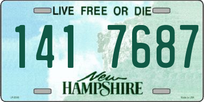 NH license plate 1417687