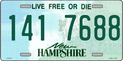 NH license plate 1417688