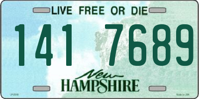 NH license plate 1417689