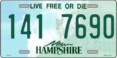 NH license plate 1417690