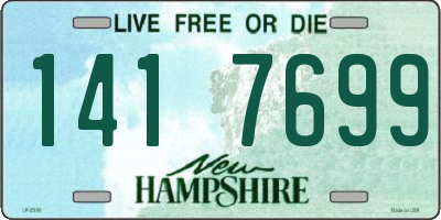 NH license plate 1417699