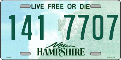 NH license plate 1417707