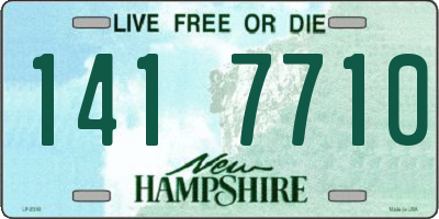 NH license plate 1417710